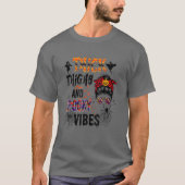 Dick Thighs en Spooky Vibes Funny Halloween Cost T-shirt (Voorkant)