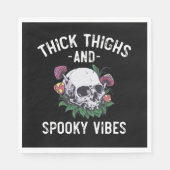 Dick thighs en Spooky Vibes Halloween Matching Servet (Voorkant)