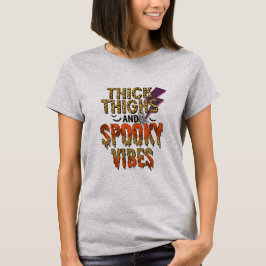 Dick Thighs en Spooky Vibes Halloween T-shirt