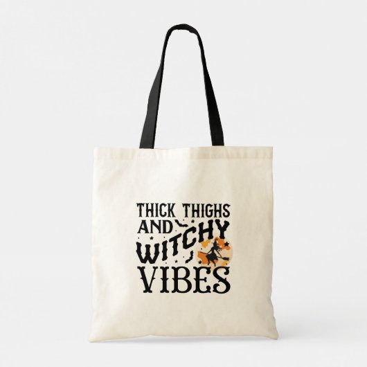 Dick Thighs en Witchy Vibes Tote Bag (Achterkant)