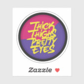 Dick Thighs  ogen Sticker (Vel)