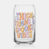 Dick Thighs & Spooky Vibes Blikvorm Glas (Voorkant)