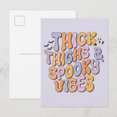 Dick Thighs & Spooky Vibes Briefkaart (Voorkant / Achterkant)