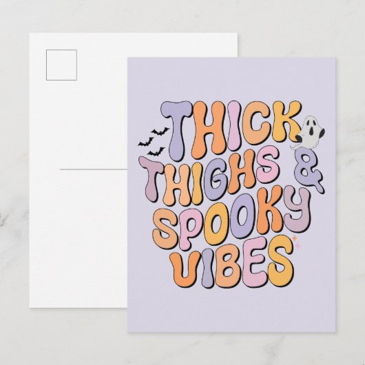Dick Thighs & Spooky Vibes Briefkaart (Voorkant / Achterkant)