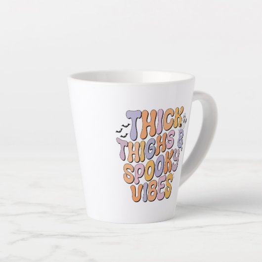 Dick Thighs & Spooky Vibes Latte Mok (Rechterhoek)