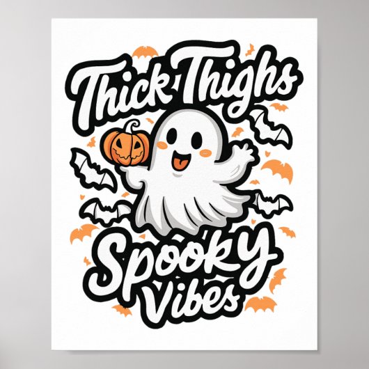 Dick Thighs Spooky Vibes Poster (Voorkant)