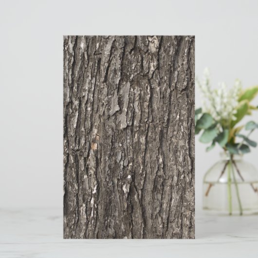 Dick Tree Bark Briefpapier (Staand voorkant)
