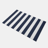 Dick Verticale Stripes Sailor Navy & White Striped Deurmat (Schuin)