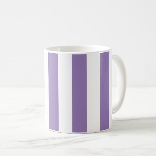 Dick - Verticale strips Striped Lavender Koffiemok (Voorkant rechts)