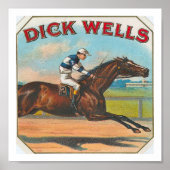 Dick Wells Horse Racing Poster (Voorkant)