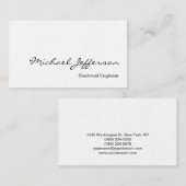 Dick White Electrical Engineer Visitekaartje (Voorkant / Achterkant)