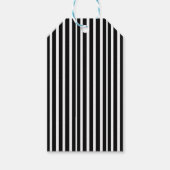 Dick White en Black Striped Labels voor aangepaste Cadeaulabel (Voorkant)