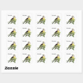 Dickcissel vogel vierkante sticker (Vel)