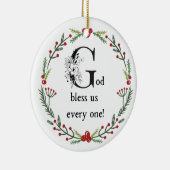 Dickens A Kerstcarol God zegene ons iedereen Keramisch Ornament (Rechts)