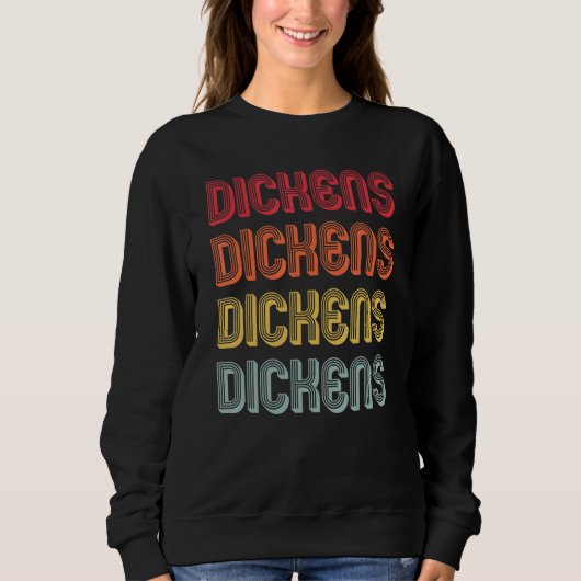 Dickens Achternaam Retro Verjaardagsreünie Trui (Voorkant)