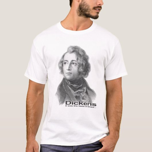 Dickens (B/W) T-shirt (Voorkant)
