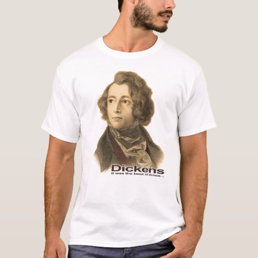 Dickens-Best of Times shirt-sepia T-shirt (Voorkant)