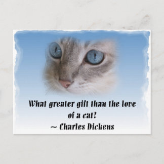Dickens Cat Briefkaart