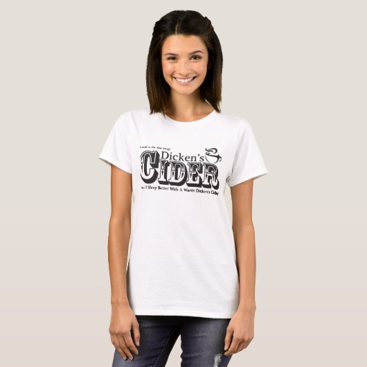 Dicken's Cider Funny Dickens New Meme Internet Cla T-shirt (Voorkant volledig)