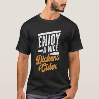Dickens Cider Funny Drink Partij Lange Mouw T-shirt
