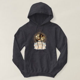 Dickens' Copperfield Citaat Goud Blauwe Hoodie
