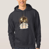 Dickens' Copperfield Quote Gold Blue Hoodie (Voorkant)