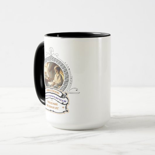 Dickens' David Copperfield Black Mug Mok (Voorkant links)