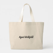 Dickens' David Copperfield Kunstcitaat Grote Tote Bag (Achterkant)