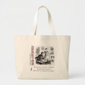 Dickens' David Copperfield Kunstcitaat Grote Tote Bag (Voorkant)