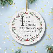 Dickens Een Kerst Carol Scrooge gepersonaliseerd Keramisch Ornament
