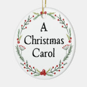 Dickens Een Kerstmis Carol gepersonaliseerd Keramisch Ornament (Links)