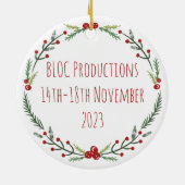 Dickens Een Kerstmis Carol gepersonaliseerd Keramisch Ornament (Achterkant)