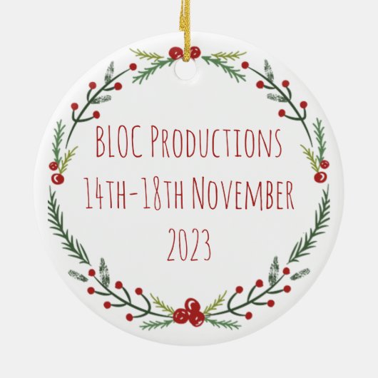 Dickens Een Kerstmis Carol gepersonaliseerd Keramisch Ornament (Achterkant)