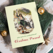 Dickens Ghost Een Kerst Carol Feest Kaart
