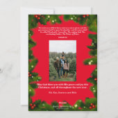 Dickens Kerst Carol Schattige Christelijk Foto Feestdagenkaart (Achterkant)