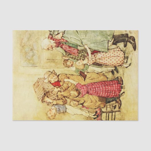 Dicken's kerstcadeautje 7 tissuepapier (Voorkant)