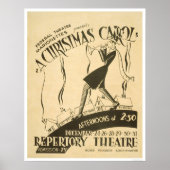 Dickens Kerstcarol 1938 WPA Poster (Voorkant)