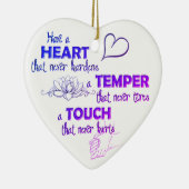 Dickens Quote keramische hartversiering Keramisch Ornament (Rechts)