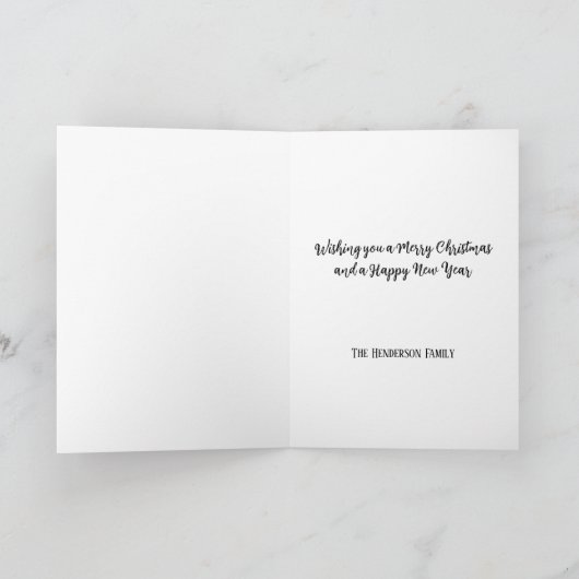 Dickens Scrooge  Illustratie Kerstmis Kaart (Binnen)