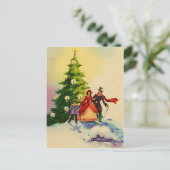 Dickens style Christmas illustration Briefkaart (Staand voorkant)