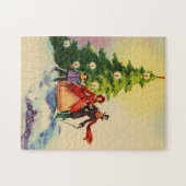 Dickens style Christmas illustration Legpuzzel (Horizontaal)