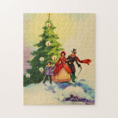 Dickens style Christmas illustration Legpuzzel (Verticaal)