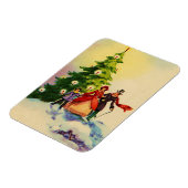 Dickens style Christmas illustration Magneet (Linkerzijde)