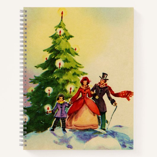 Dickens style Christmas illustration Notitieboek (Voorkant)