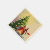 Dickens style Christmas illustration Servet (Hoek)