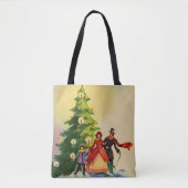 Dickens style Christmas illustration Tote Bag (Voorkant)