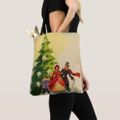 Dickens style Christmas illustration Tote Bag (Dichtbij)