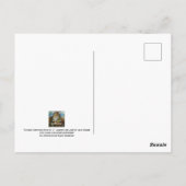 Dickens Waterverf met kerstlampjes Briefkaart (Achterkant)