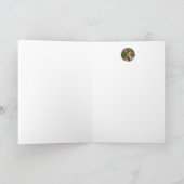 Dickens Waterverf met kerstlampjes Kaart (Binnen)