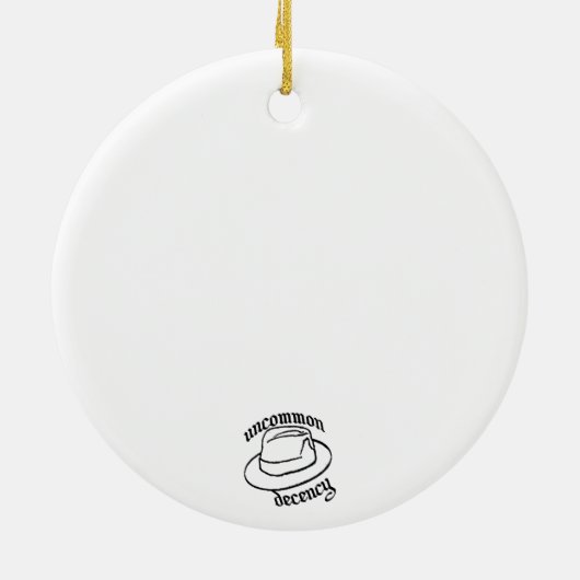 Dickensian Carolers Keramisch Ornament (Achterkant)